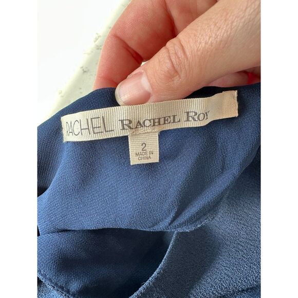 NWT RACHEL Rachel Roy Show your Love Cadet Blue Jumpsuit Size 2 - Picture 11 of 11
